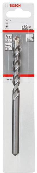 8000339925 - Detailbild3_Betonbohrer Silver Percussion CYL-3 D.10mm Arbeits-L.90mm L.150mm Schaft-D.9mm