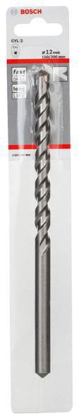 8000339927 - Detailbild_Betonbohrer Silver Percussion CYL-3 D.12mm Arbeits-L.150mm L.200mm Schaft-D.10mm