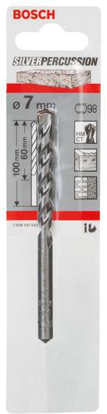 8000339976 - Detailbild_Betonbohrer Silver Percussion CYL-3 D.7mm Arbeits-L.60mm L.100mm Schaft-D.6,5mm