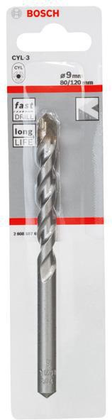8000339984 - Detailbild2_Betonbohrer Silver Percussion CYL-3 D.9mm Arbeits-L.80mm L.120mm Schaft-D.8mm