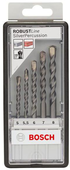 8000339994 - Detailbild4_Betonbohrer-Set Robust Line Silver Percussion 5tlg. D.5-8mm Arbeits-L.50mm BOSCH