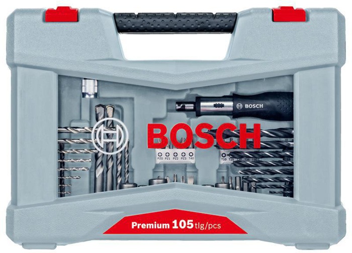 8000340025 - Detailbild2_Bohrer-Schrauber-Set Premium X-Line 105tlg. f.Holz/Stein/Metall BOSCH