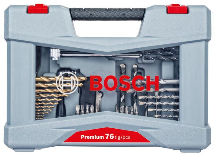 8000340027 - Detailbild_Bohrer-Schrauber-Set Premium X-Line 76tlg. f.Holz/Stein/Metall BOSCH