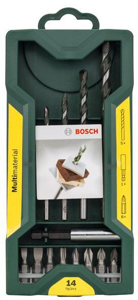 8000340057 - Detailbild_Bohrer-Set Mini-X-Line 14-tlg.Bohrer-D.3/4/5/6/8mmPH1/2/PZ1/2/S0,5x4/S1x6/T20/25