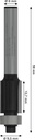 8000340207 - Detailbild_Bündigfräser Standard for Wood Schaft 6mm Arbeits-L.12,6mm D.9,5mm L.56mm BOSCH