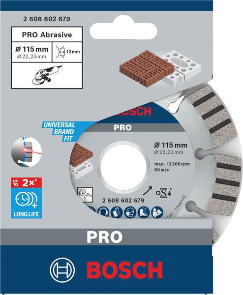 8000340354 - Detailbild2_Diamanttrennscheibe PRO Abrasive D.115mm Bohrungs-D.22,23mm BOSCH