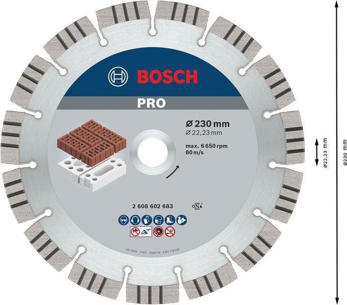 8000340358 - Detailbild2_Diamanttrennscheibe PRO Abrasive D.230mm Bohrungs-D.22,23mm BOSCH