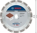 8000340358 - Detailbild2_Diamanttrennscheibe PRO Abrasive D.230mm Bohrungs-D.22,23mm BOSCH