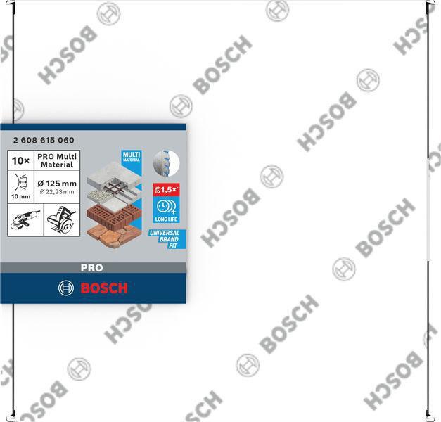8000340626 - Detailbild3_Diamanttrennscheibe PRO Multi Material D.125mm Schnitt-B.2mm 10St. BOSCH