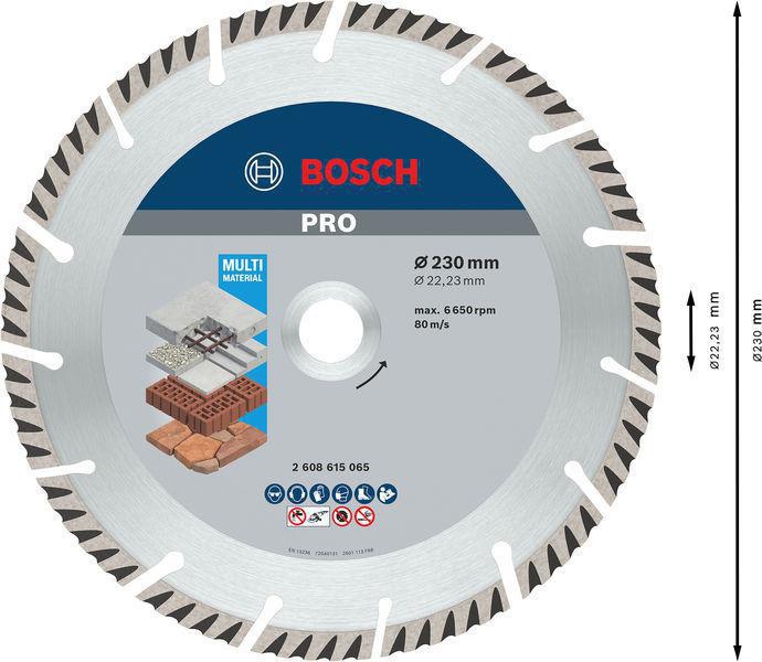 8000340632 - Detailbild3_Diamanttrennscheibe PRO Multi Material D.230mm Schnitt-B.2,6mm 10St.