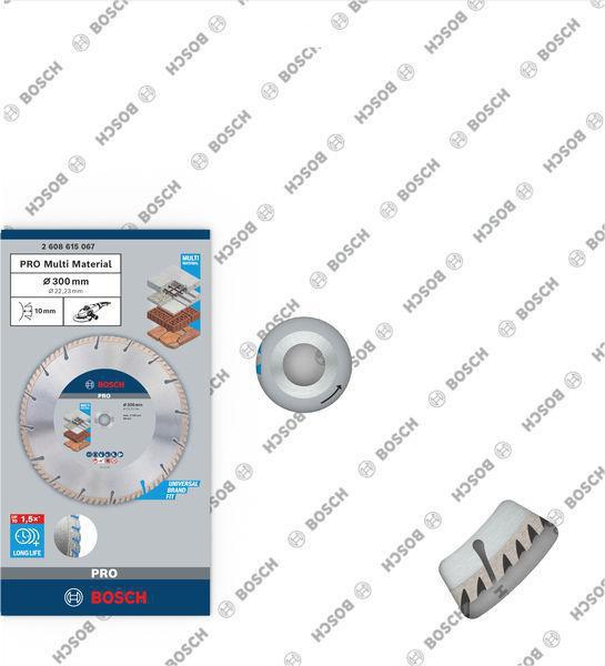 8000340634 - Detailbild2_Diamanttrennscheibe PRO Multi Material D.300mm Bohr-D22,23mm Schnitt-B.3,3mm