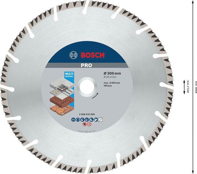 8000340635 - Detailbild5_Diamanttrennscheibe PRO Multi Material D.300mm Bohr-D.25,4mm Schnitt-B.3,3mm