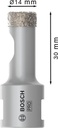 8000340670 - Detailbild4_Diamanttrockenbohrer PRO Ceramic Dry Arbeits-L.30mm D.14mm D.9/16Zoll