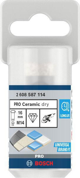8000340671 - Detailbild5_Diamanttrockenbohrer PRO Ceramic Dry Arbeits-L.30mm D.16mm D.5/8Zoll