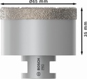 8000340686 - Detailbild2_Diamanttrockenbohrer PRO Ceramic Dry Arbeits-L.35mm D.65mm BOSCH