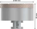 8000340691 - Detailbild4_Diamanttrockenbohrer PRO Ceramic Dry Arbeits-L.35mm D.80mm BOSCH