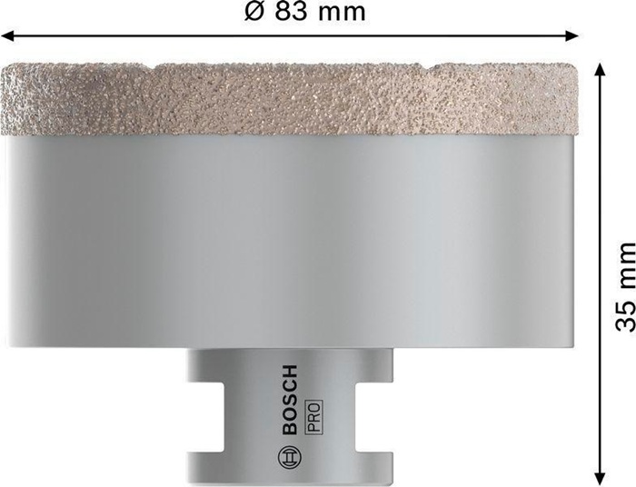 8000340692 - Detailbild3_Diamanttrockenbohrer PRO Ceramic Dry Arbeits-L.35mm D.85mm BOSCH