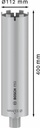 8000340711 - Detailbild4_Diamanttrockenbohrkrone PRO D.112mm Arbeits-L.400mm 1.1/4Zoll UNC BOSCH