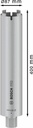 8000340722 - Detailbild5_Diamanttrockenbohrkrone PRO D.87mm Arbeits-L.400mm 1.1/4Zoll UNC BOSCH