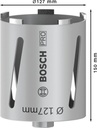 8000340726 - Detailbild2_Diamanttrockenbohrkrone PRO Arbeits-L.127mm D.150 G 1/2Zoll 6 Seg.