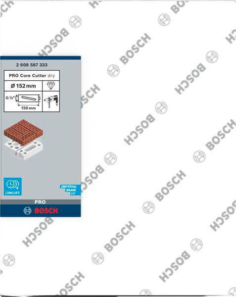 8000340729 - Detailbild2_Diamanttrockenbohrkrone PRO Arbeits-L.152mm D.150 G 1/2Zoll 7 Seg.
