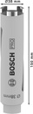 8000340735 - Detailbild2_Diamanttrockenbohrkrone PRO Arbeits-L.38mm D.150 G 1/2Zoll 3 Seg.