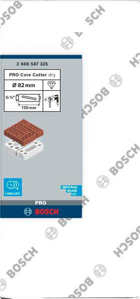 8000340744 - Detailbild3_Diamanttrockenbohrkrone PRO Arbeits-L.82mm D.150 G 1/2Zoll 5 Seg.
