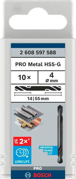 8000340767 - Detailbild5_Doppelendbohrer PRO Metal D.4mm L.55mm HSS-G Typ N 10St. BOSCH