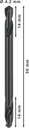 8000340769 - Detailbild2_Doppelendbohrer PRO Metal D.4,2mm L.55mm HSS-G Typ N 10St. BOSCH