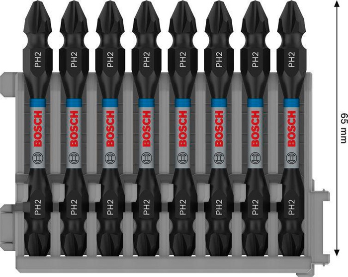 8000340794 - Detailbild2_Doppelklingenbit-Set PRO Impact 8tlg. L.65mm PH2 BOSCH