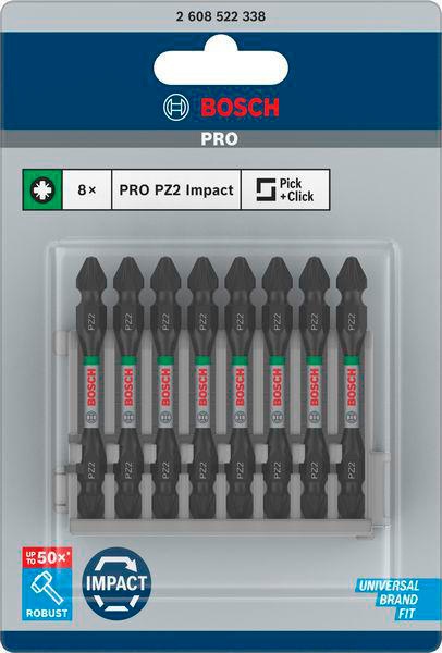 8000340796 - Detailbild_Doppelklingenbit-Set PRO Impact 8tlg. L.65mm PZ2 BOSCH