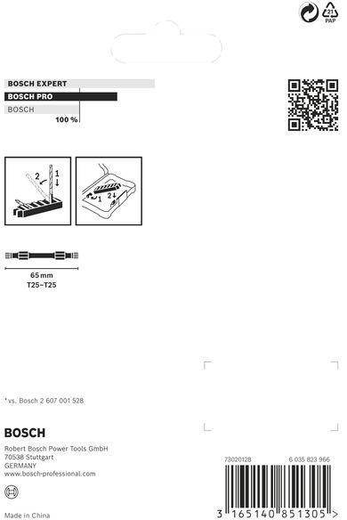 8000340800 - Detailbild3_Doppelklingenbit-Set PRO Impact 8tlg. L.65mm T25 BOSCH