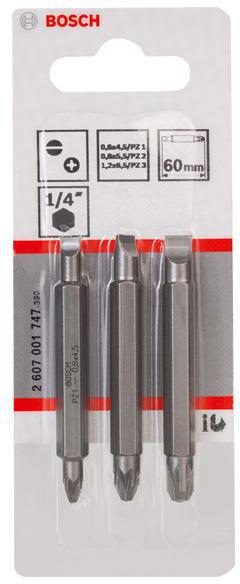 8000340811 - Detailbild3_Doppelklingen-Set 3tlg. L.60mm 0,6x4,5/PZ1 0,8x5,5/PZ2 1,2x6,5/PZ3 BOSCH