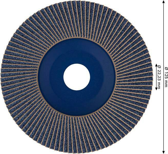 8000341006 - Detailbild_Fächerschleifscheibe PRO X571 Scheiben-D.125mm Körnung 120 Ku. BOSCH