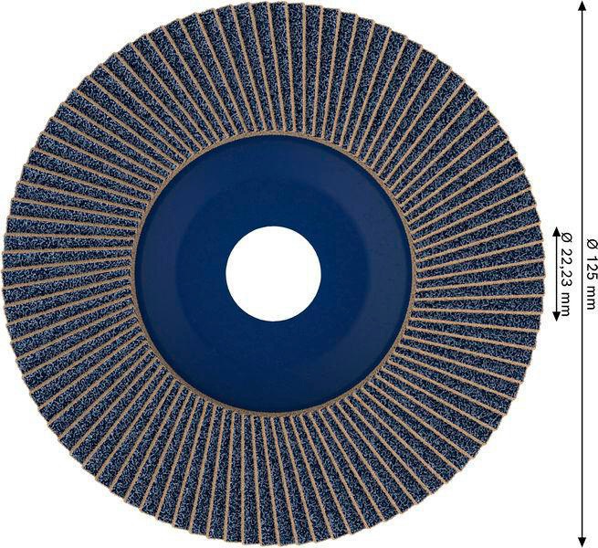 8000341012 - Detailbild2_Fächerschleifscheibe PRO X571 Scheiben-D.125mm Körnung 80 Ku. BOSCH