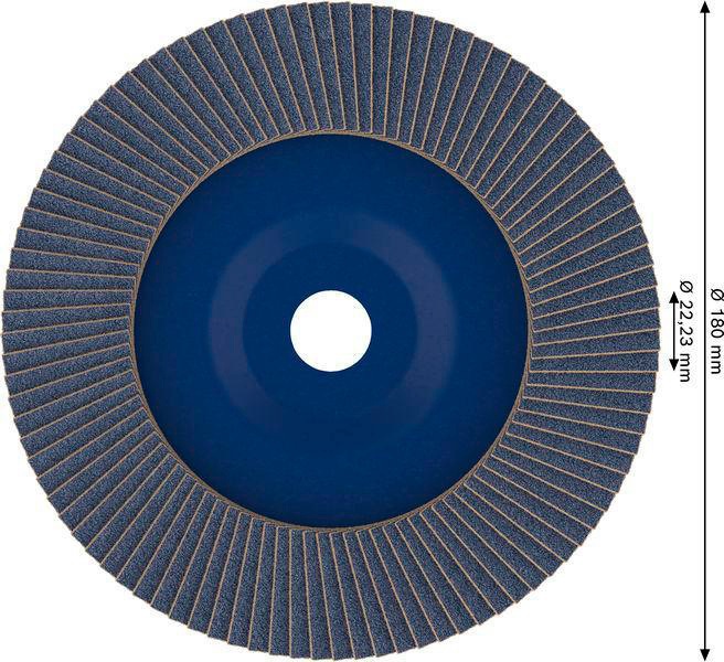 8000341013 - Detailbild_Fächerschleifscheibe PRO X571 Scheiben-D.180mm Körnung 40 gerade