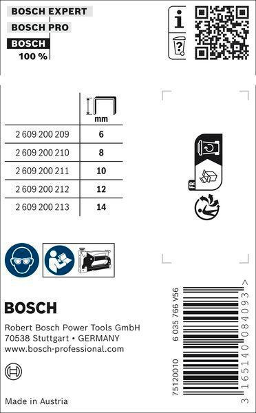8000341063 - Detailbild_Feindrahtklammer Typ 53 BxL 11,4x6mm Dicke 0,74mm 5000er Pack BOSCH