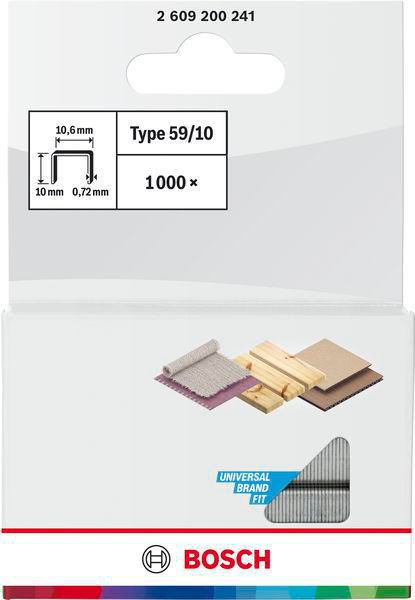 8000341072 - Detailbild_Feindrahtklammer Typ 59 BxL 10,6x10mm Dicke 0,72mm 1000er Pack BOSCH