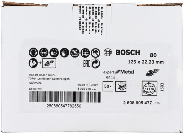 8000341098 - Detailbild_Fiberschleifscheibe EN13743 Expert for Metal D.125mm Körnung 80 Korund