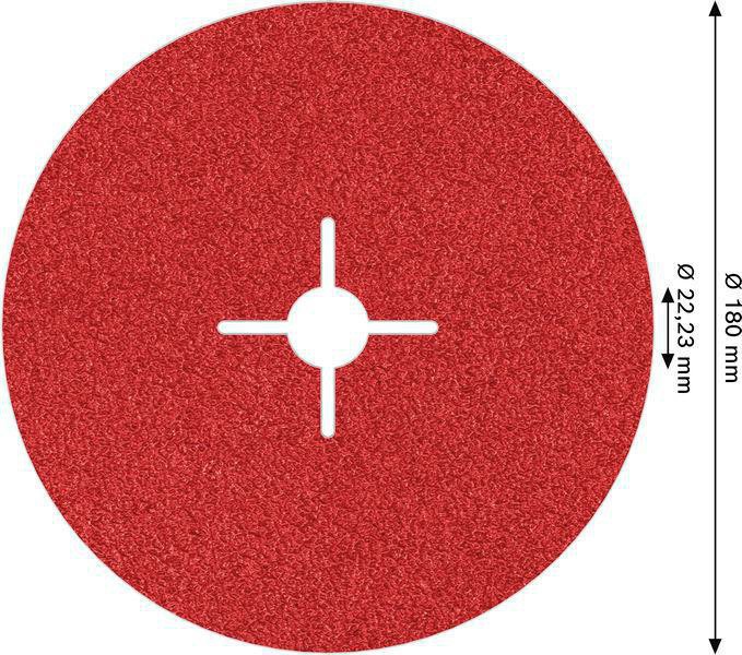8000341137 - Detailbild2_Fiberschleifscheibe PRO R780 D.180mm Körnung 50