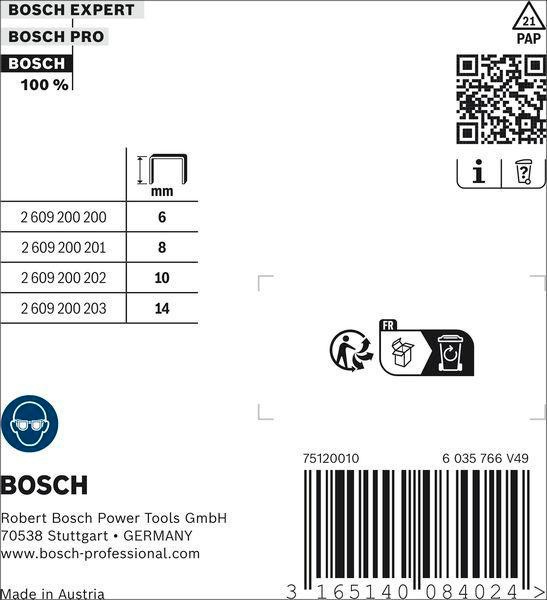 8000341150 - Detailbild2_Flachdrahtklammer Typ 51 BxL 10x10mm Dicke 1mm 1000 St BOSCH
