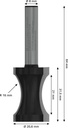 8000341245 - Detailbild5_Flachstabfräser Arbeits-L.32mm D.20,6mm Schaft 8mm zweischneidig Radius 18,3mm