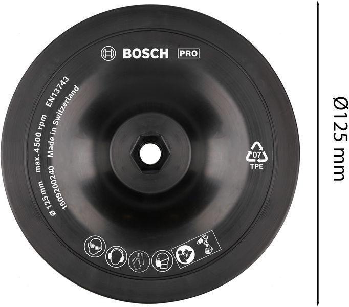 8000341391 - Detailbild5_Stützteller PRO D.125mm Schaft-D.8mm m.Spannschaft f.Bohrmaschinen BOSCH