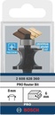 8000341395 - Detailbild_Halbstabfräser Arbeits-L.19mm Schaft 8mm L.63mm Radius R1 6mm BOSCH