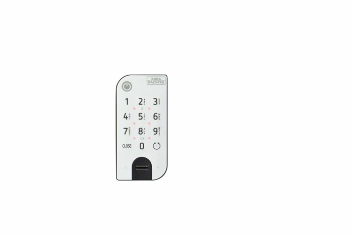 3000253958 - Detailbild_Tastatur 7712 Fingerprinttastatur anthrazit/weiß BURG-WÄCHTER