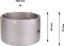 8000341710 - Detailbild5_Hohlbohrkrone PRO Arbeits-L.72mm D.100mm SDS-plus-5 BOSCH