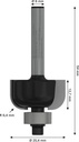 8000341729 - Detailbild3_Hohlkehlfräser Arbeits-L.12,6mm D.25,4mm L.54mm Radius 4mm Schaft 6mm BOSCH