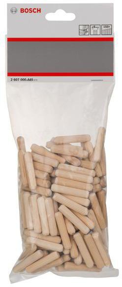 8000341744 - Detailbild2_Holzdübel DxL 8x40mm geriffelt 150er Pack BOSCH
