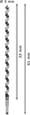 8000341768 - Detailbild_Holzschlangenbohrer PRO Wood Arbeits-L.360mm D.16mm L.450mm 6-kt SW 11,1mm BOSCH