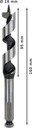 8000341774 - Detailbild_Holzschlangenbohrer PRO Wood Arbeits-L.100mm D.18mm L.160mm 6-kt SW 11,1mm BOSCH